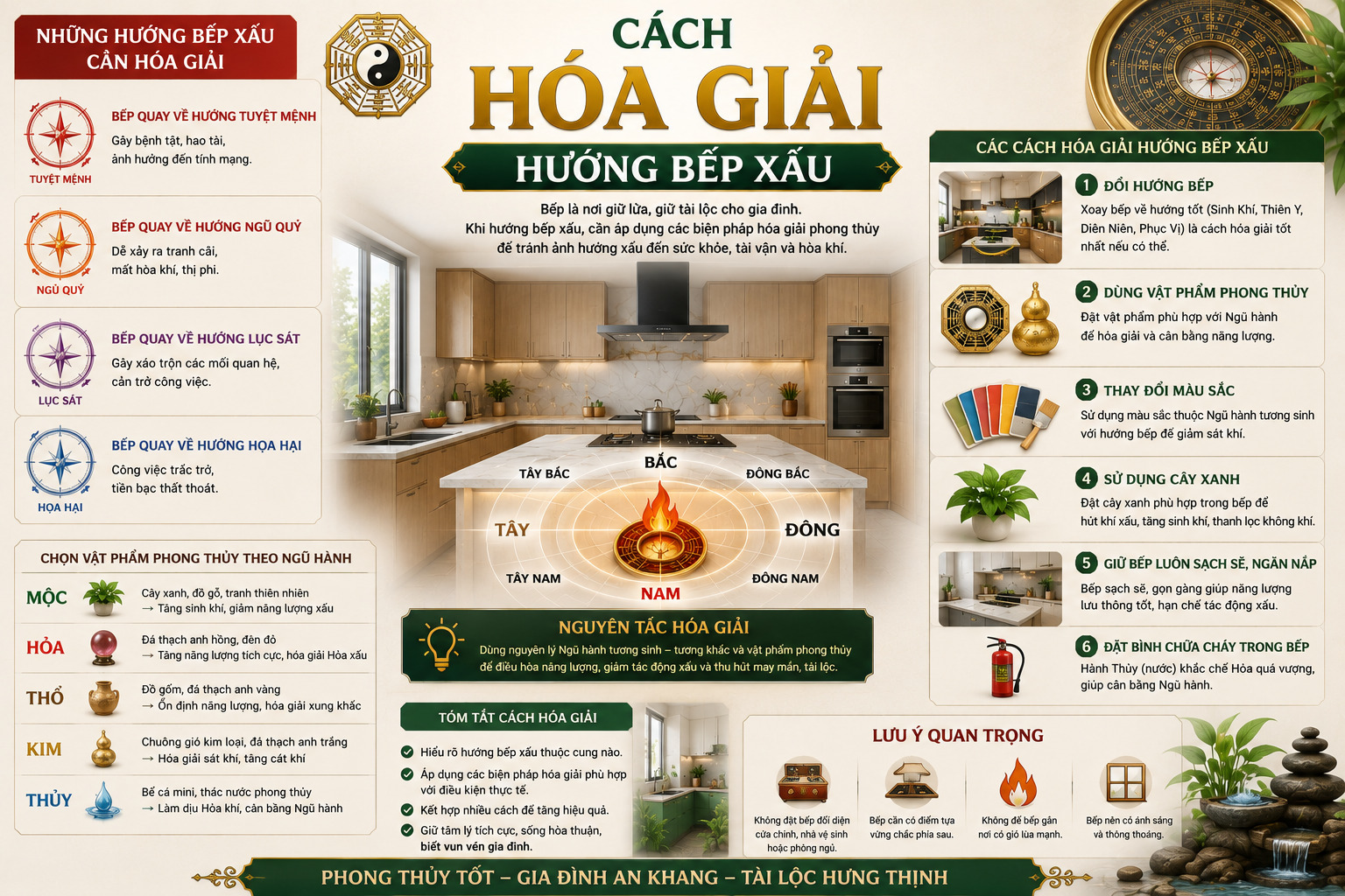xem hướng bếp