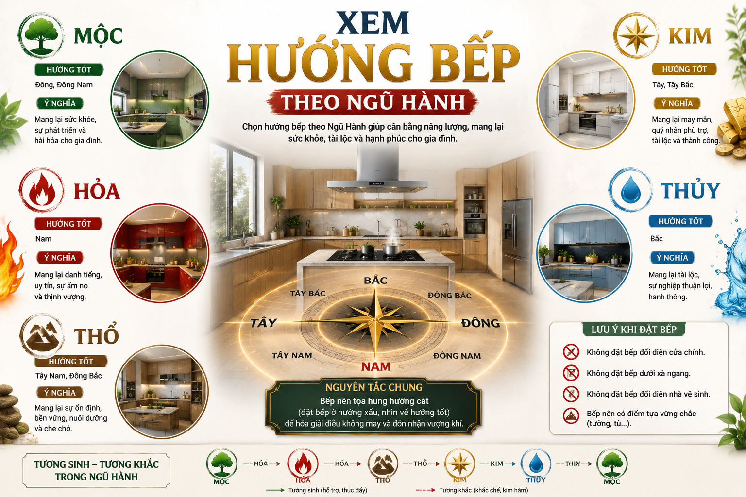 xem hướng bếp